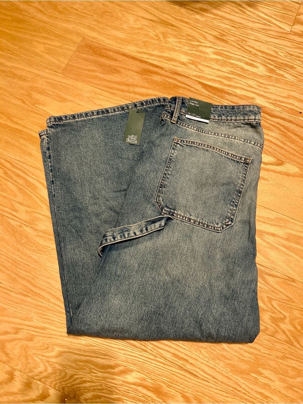 wild fable Light Blue Wide-Leg  Baggy Jeans